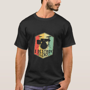 Drummer Retro Percussion Drums T-Shirt