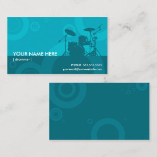 drummer rings business card
