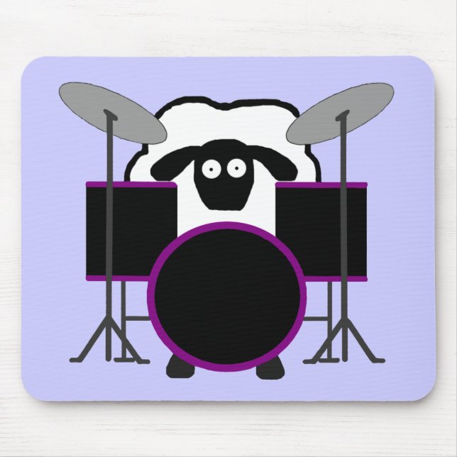 Drummer Sheep Mousepad (Front)