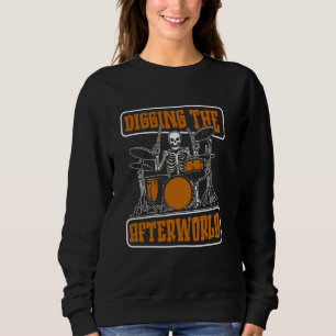 Drummer Skeleton Percussion - Drumsticks Drums Dru Sweatshirt