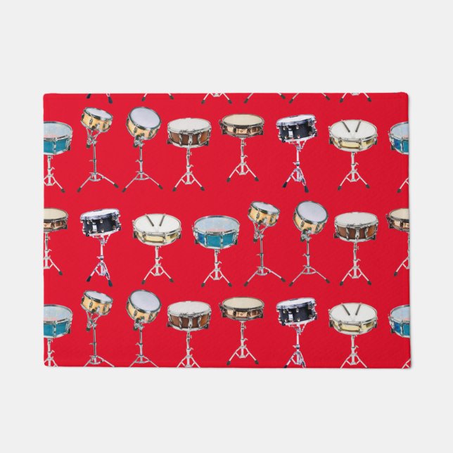 Drummer Snare Drums Percussionist Cool Doormat (Front)