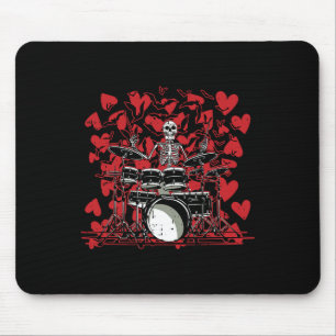Drummer Valentines Day Rock N Roll Drum Music Love Mouse Mat