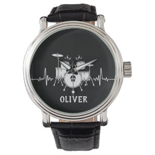Drummer with Custom Name - Watch