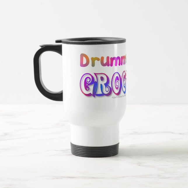 Drummers are Groovey Stainless Steel Travel Mug (Left)