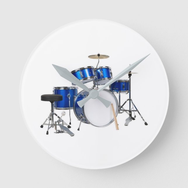 **DRUMMER'S DRUM SET** CLOCK (Front)