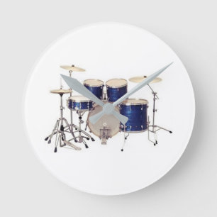 **DRUMMER'S DRUM SET** CLOCK