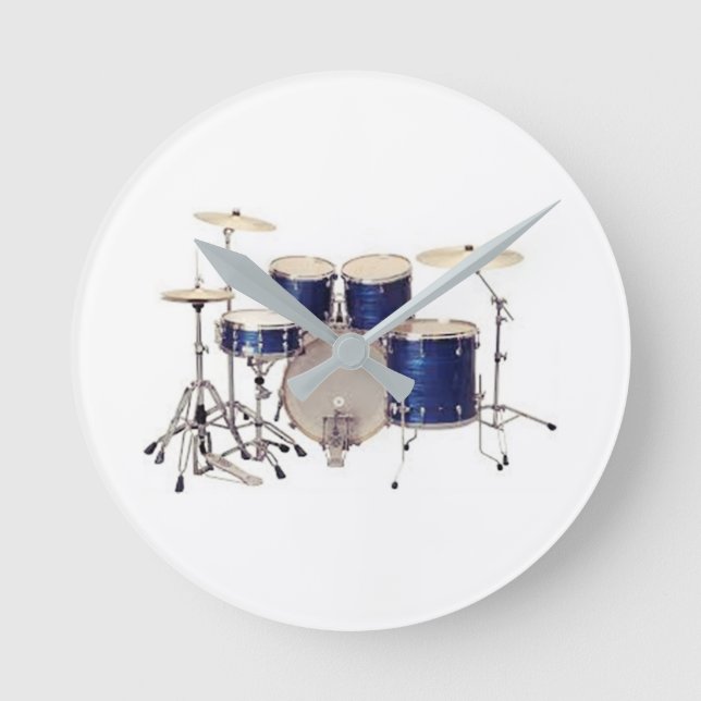 **DRUMMER'S DRUM SET** CLOCK (Front)