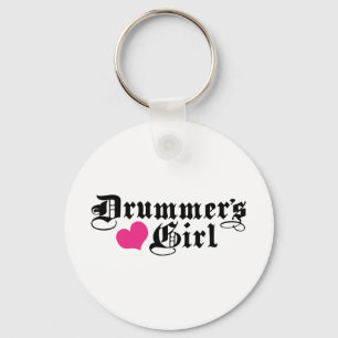 Drummer's Girl Key Ring