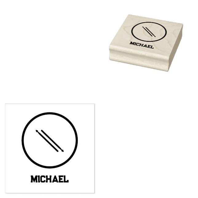Drummers Personalised Rubber Stamp (Stamped)