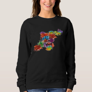 Drummers rocks on Drum and Drumsticks for Drummer Sweatshirt