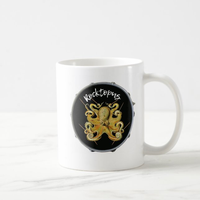 Drummer's Rocktopus Octopus Coffee Mug (Right)