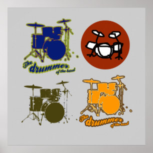 drummer's wall poster