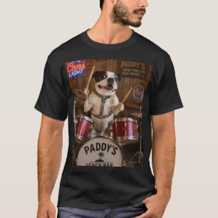 Drumming Boston Terrier T-Shirt