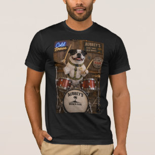 Drumming Boston Terrier T-Shirt