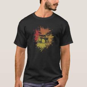Drumming Drum Set Colorful For Drummer And Percuss T-Shirt
