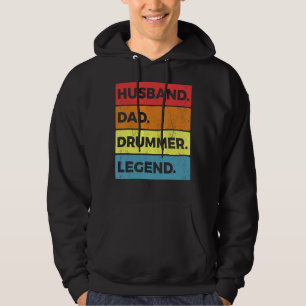 Drumming Drum Set Husband Dad For Drummer And Perc Hoodie