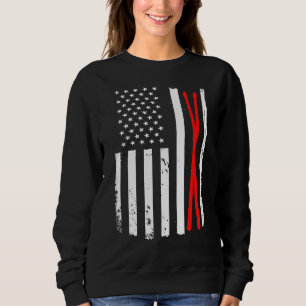 Drumming Drum Sticks Usa Flag For Drummer And Perc Sweatshirt