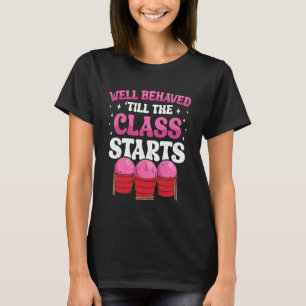 Drumming Fitness cat Cardio Drumming Women T-Shirt