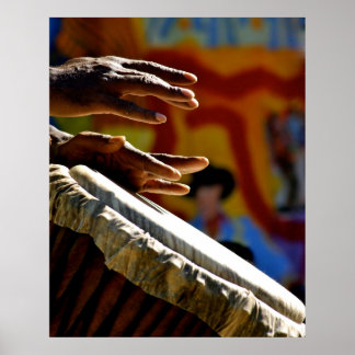 Drumming Hands Poster