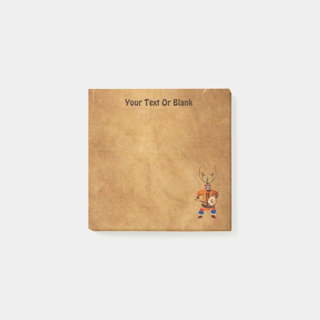 Drumming Shaman Post-it Notes (Front)