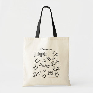 Drumming Tote Bag Musical Drum Notes for Drummers