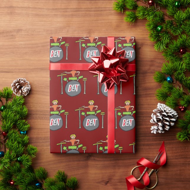 Drumming Wrapping Paper (Holiday Gift)