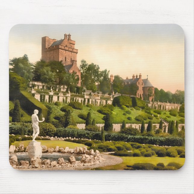 Drummond Castle Scotland Mouse Mat (Front)