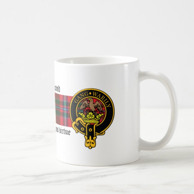 Drummond Scottish crest and Tartan mug (Right)
