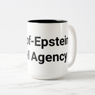 Drumpf-Epstein Travel Agency Hankamer Artjunkhaus  Two-Tone Coffee Mug