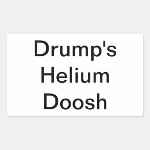 Drump's Helium Doosh Hankamer Artjunkhaus Yummy Rectangular Sticker