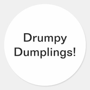 Drumpy Dumplings Jeff Hankamer Artjunkhaus Comic   Classic Round Sticker