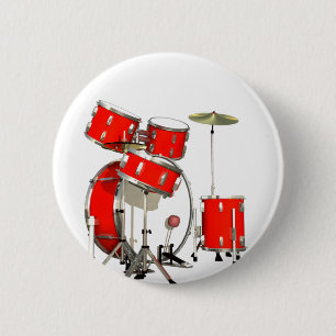 Drums 6 Cm Round Badge