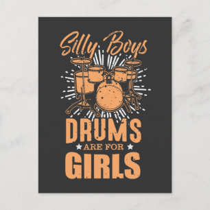 Drums Are For Girls - Drummer Musician Postcard