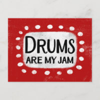 Drums Are My Jam Postcard