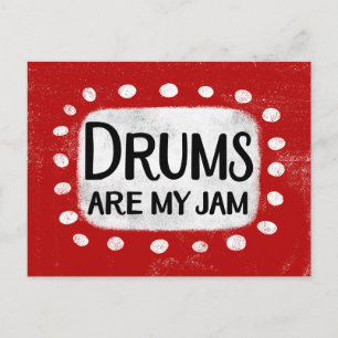 Drums Are My Jam Postcard