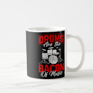 Drums Are The Con Of Music Bbq Meat Drumming  Coffee Mug