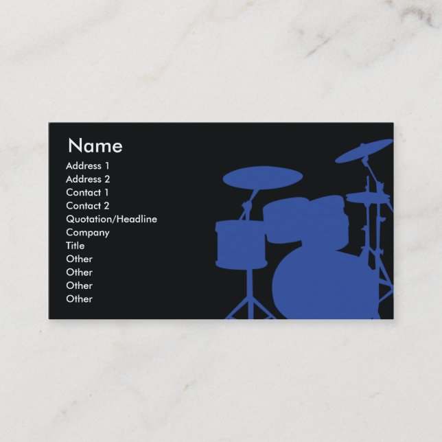 Drums - Business Card (Front)