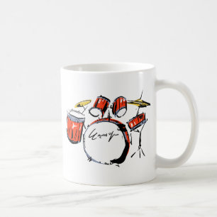 drums coffee mug
