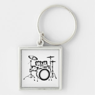 Drums "Drawing" Key Ring