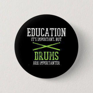Drums Drummer Drumming Drum Set Drumsticks 6 Cm Round Badge