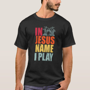 Drums Drummer Drumming Percussion Jesus Christian T-Shirt
