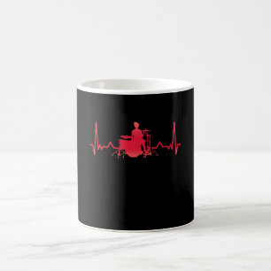 Drums Drummer Heartbeat Funny Xmas Gift Coffee Mug