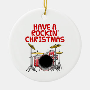 Drums Drummer Musician Christmas Ornament