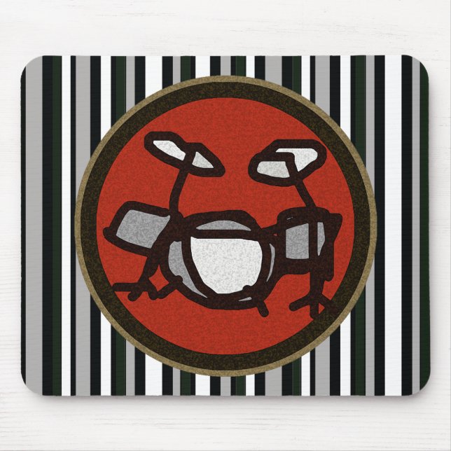 drums, drummer's mouse mat (Front)