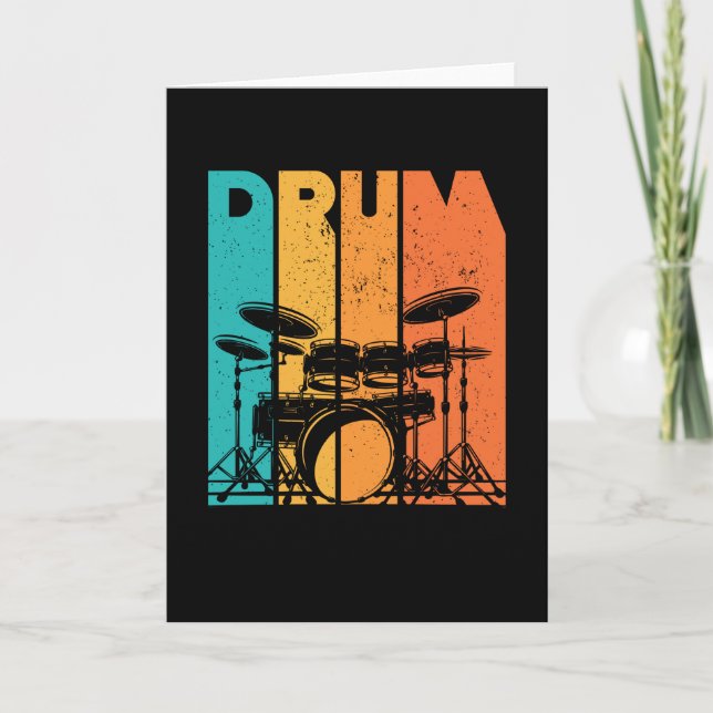 Drums | Drumming Lover Drummer Gift Card (Front)