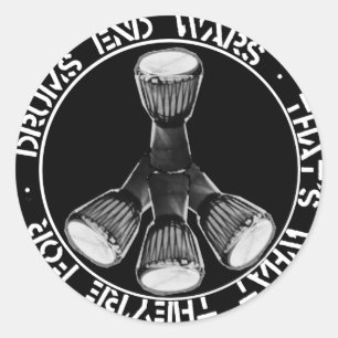 DRUMS END WARS sticker