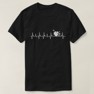 Drums Heartbeat Gifts Drummers Music Lover T-Shirt