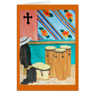 Drums in Panama "After the Gig" Watercolor