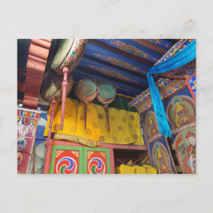 Drums Inside A Temple Postcard