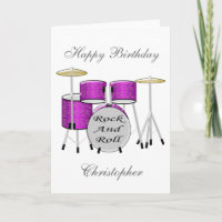 Drums Just Add Name Birthday